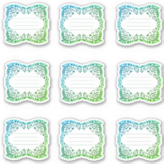 Étiquettes à filigrane (Devant)