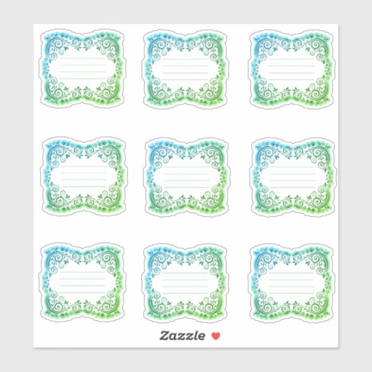 Étiquettes à filigrane (Feuille)