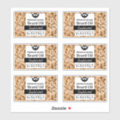 🧔 ‍ ♂️ Étiquettes À Huile De Barbe De Camouflage  (Feuille)