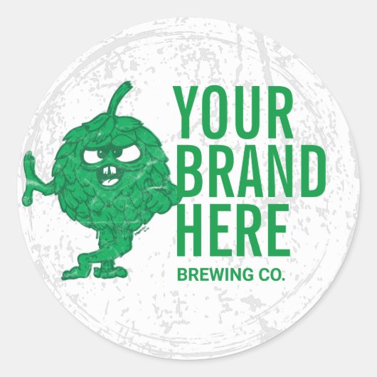étiquettes à la bière Round personnalisés (Devant)