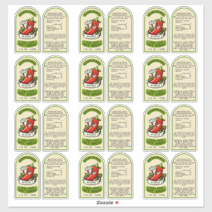 Étiquettes à la sauce chaude légère