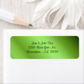 Étiquettes à l'aspect feuille verte (En situation)