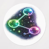 Étiquettes A Molecule sticker. (Design 1)