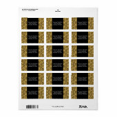 Étiquettes à motif léopard (Feuille entière)