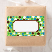 Étiquettes à points verts amusants (En situation)