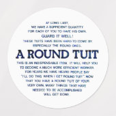 Étiquettes A Round Tuit (Design 2)