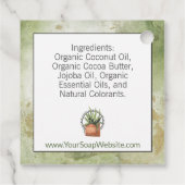 Étiquettes à suspendre pour savon fait main, aquar (Dos)