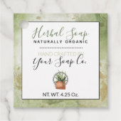 Étiquettes à suspendre pour savon fait main, aquar (Devant)