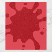 Étiquettes à vin de tomate rouge sur mesure (Étiquettes simples)
