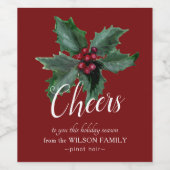 Étiquettes à vin personnalisables avec Elegant Hol (Étiquettes simples)