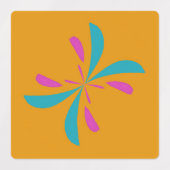 Étiquettes Abstrait simple Motif de vol papillon (Design 1)