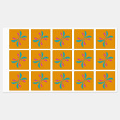 Étiquettes Abstrait simple Motif de vol papillon (Feuille)