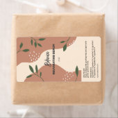 Étiquettes Abstraits de bouteilles de sérum nature (En situation)