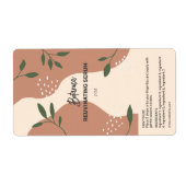 Étiquettes Abstraits de bouteilles de sérum nature (Devant)