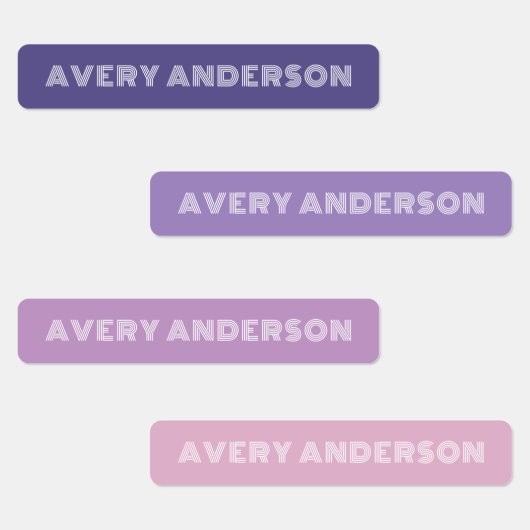 Étiquettes Adhésif Purple Skinny imperméable (Groupe)