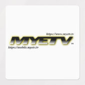 Étiquettes adhésifs de MYETV (Design 2)