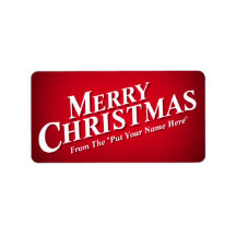 Étiquettes adhésives personnalisables Joyeux Noël