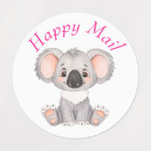 Étiquettes adresse d'anniversaire aquarelle (Design 2)