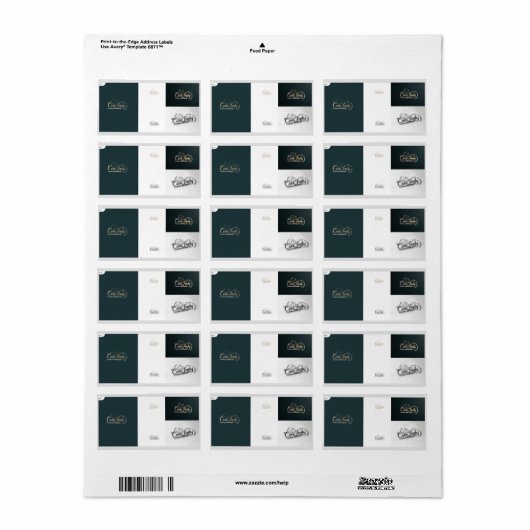 étiquettes adresse de retour (Feuille entière)