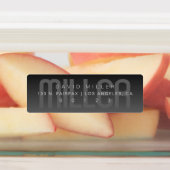 Étiquettes Adresse Ombre gris foncé étanche (Apposé)