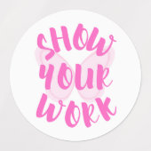 Étiquettes Afficher votre travail (Design 1)