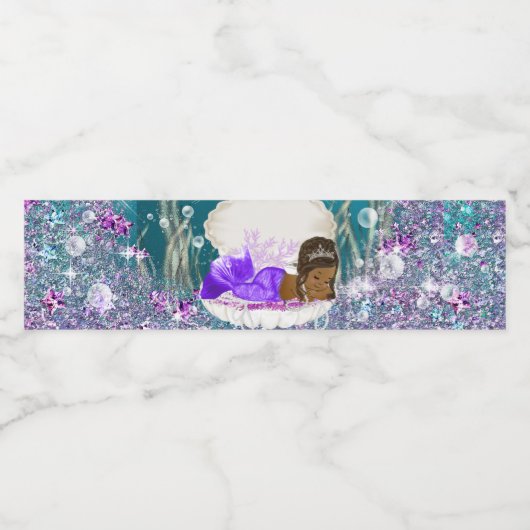 Étiquettes africains américains de bouteille d'eau (Étiquettes simples)