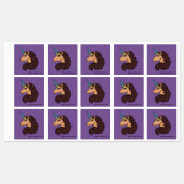 Étiquettes Afro Unicorn | Divin (Feuille)