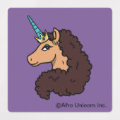 Étiquettes Afro Unicorn | Divin (Design 2)