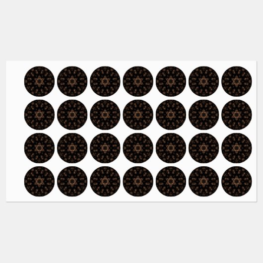 Étiquettes Âge de bronze Mandala (Feuille)