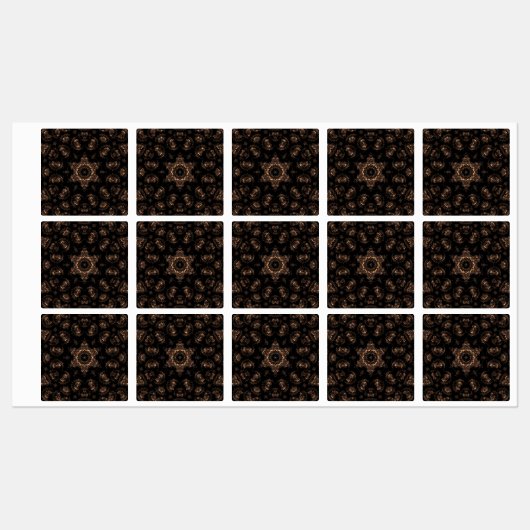 Étiquettes Âge de bronze Mandala (Feuille)