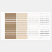 Étiquettes agressés par un phoque à bougie neutre  (Feuille)