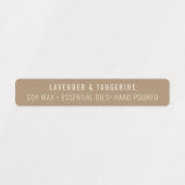 Étiquettes agressés par un phoque à bougie neutre  (Design 1)
