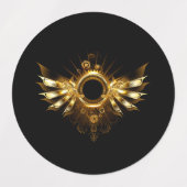 Étiquettes Ailes de Steampunk (Design 2)