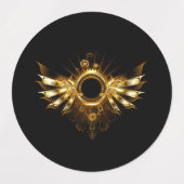 Étiquettes Ailes de Steampunk (Design 1)