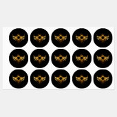 Étiquettes Ailes de Steampunk (Feuille)