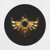Étiquettes Ailes de Steampunk (Design 2)