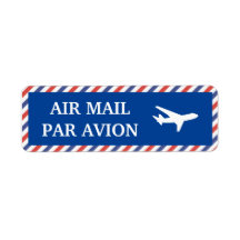 Etiquettes air mail