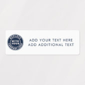 Étiquettes Ajouter des employés de logos et de textes profess (Design 1)