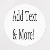 Étiquettes Ajouter du texte et plus ! Customisez votre propre (Design 2)