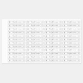 Étiquettes Ajouter votre logo Black Border Produit (Feuille)