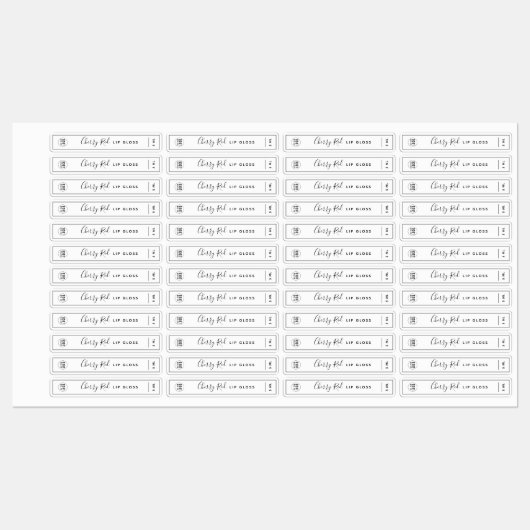Étiquettes Ajouter votre logo Black Border Produit (Feuille)