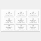 Étiquettes Ajouter votre logo Black Border Produit (Feuille)