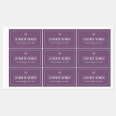 Étiquettes Ajouter votre logo Bordure et lignes blanches Coul (Feuille)