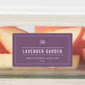 Étiquettes Ajouter votre logo Bordure et lignes blanches Coul (Apposé)