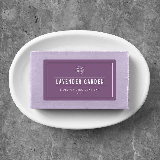 Étiquettes Ajouter votre logo Bordure et lignes blanches Coul