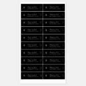 Étiquettes Ajouter votre logo Calligraphie Produit couleur mo (Feuille)