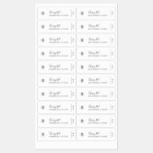 Étiquettes Ajouter Votre Logo Calligraphy Script Produit (Feuille)