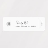 Étiquettes Ajouter Votre Logo Calligraphy Script Produit (Design 1)