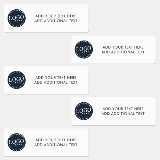 Étiquettes Ajouter votre logo et votre texte personnalisé (Groupe)