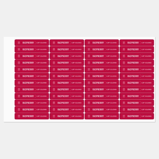 Étiquettes Ajouter Votre Logo Ligne blanche Couleur personnal (Feuille)